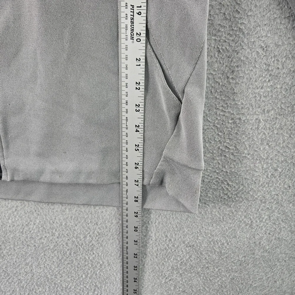 Nike Men Hoodie L Gray Fleece Therma Veneer Activewear Logo Zipper READ